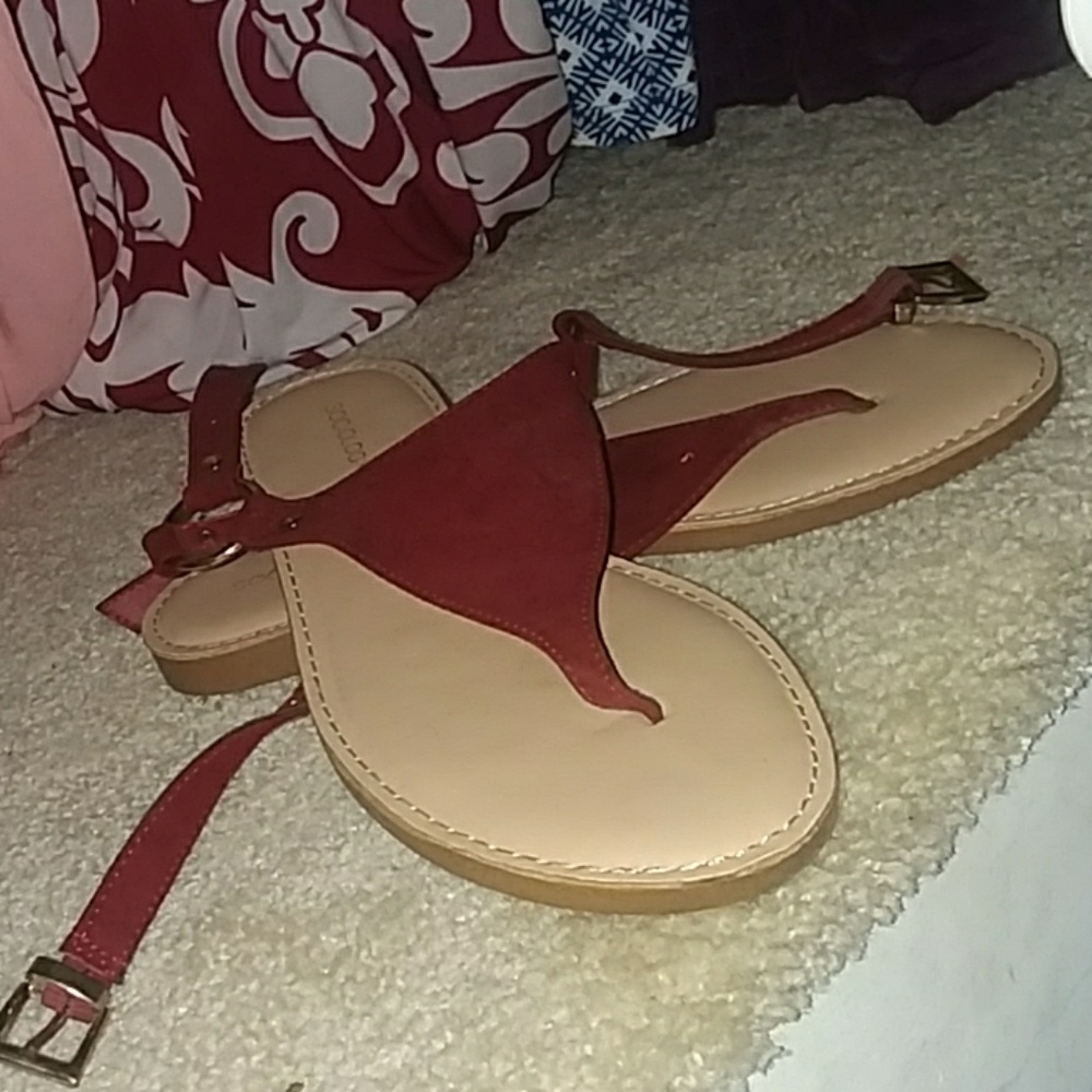 Red sandals